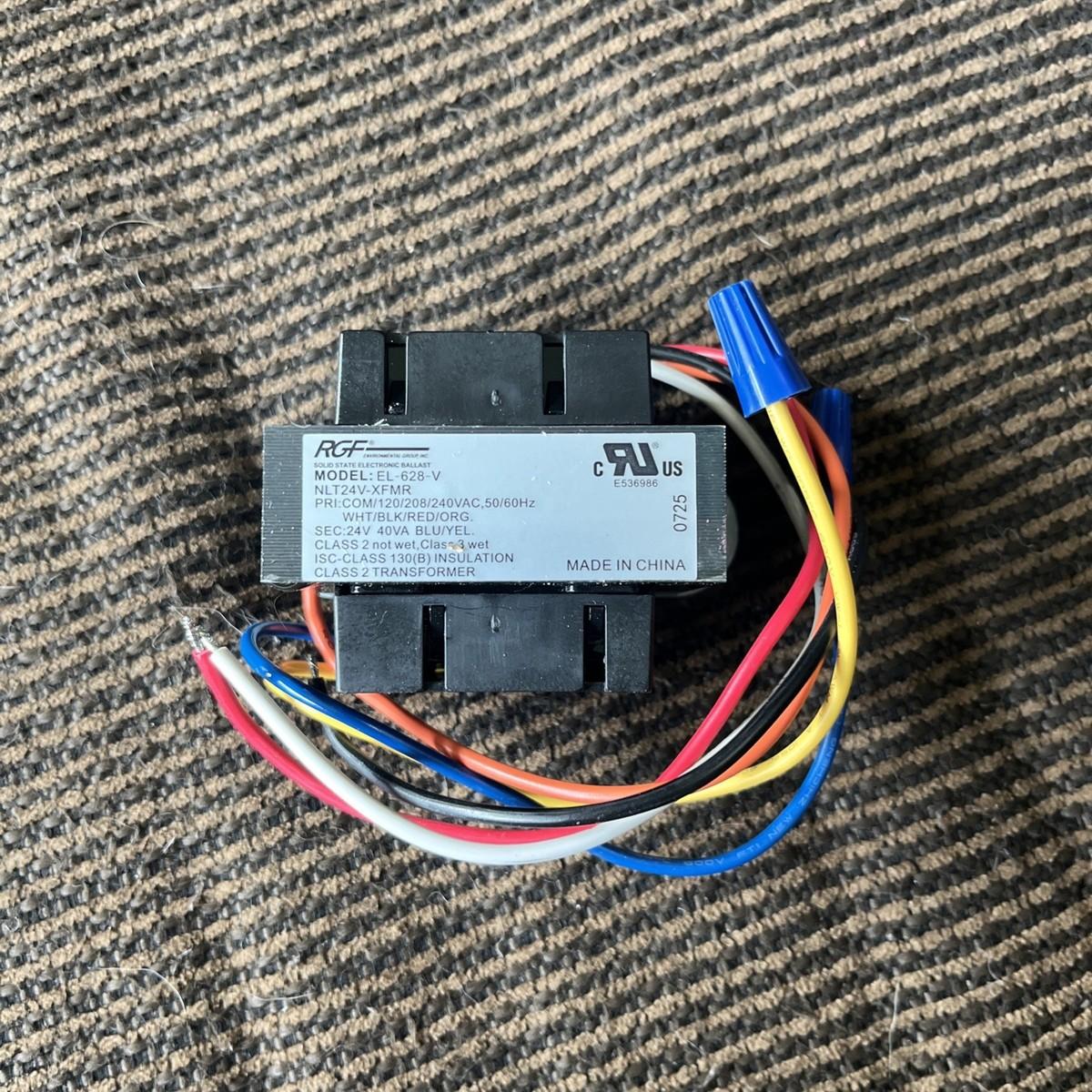RGF EL-628 115/208/240-40 Transformador | RGF | PURIFICADOR DE AR 